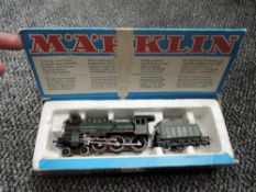 A 1970's Marklin HO 4-6-0 Loco & Tender 64041, boxed