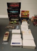 Mixed scale diecasts, Superior 1:34 scale 1955 Frod Crown Victoria, 1957 Chevrolet Corvette, 1:36