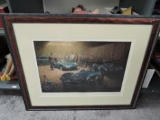 A Limited Edition Framed Print after Alan Fearnley, New Kid On The Block, numbered 168/300 and