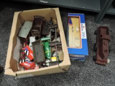 A box of 1980's and later diecasts including boxed Corgi, Days Gone etc, StenaLine HSS model,
