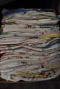 Over one hundred embroidered items of table linen, some beautiful techniques used throughout.