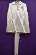 An iconic vintage satin gym slip, circa 1930s to 1950s 'The Womens League of Health and Beauty'.