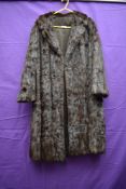 A dark brown dyed squirrel coat, approx 1930s.