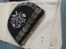 A Linsey Woolsey blanket/sheet, Woven on narrow loom, thought to have come from the Moores mill at