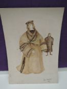 A costume painting of Lord Hastings by Anne Gameford 1961.