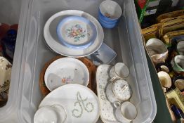 A mixed lot of Arzberg and Limoges ceramics, most hand decorated,including initialled tennis set,