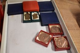 A selection of horticultural medals and awards
