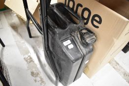 A vintage military style jerry fuel can bearing crows foot with date 1982