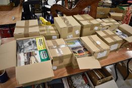 Twelve boxes of train and railway related magazines