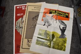 20th century movie quad one sheet posters for Kung FU Karate films Kill and Kill again, Shaolin