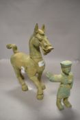 Reproduction Chinese style Tang horse and similar figure