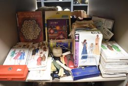 20th century large collection of dress makers patterns and haberdashery