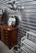 A 20th century over sized angle poise lamp with chrome finish