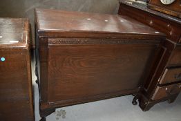 A vintage priory style blanket box.