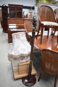 A 20th century turned frame standard lamp