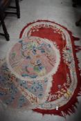 Three early 20th century Chinoiserie pattern carpet rugs