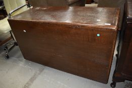 A vintage oak blanket box.