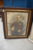 An early 20th century photographic print of a Naval or similar military officer