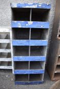 A 20th century metal cased industrial or garage storage unit
