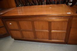 A mid century teak media centre television stand by Nathan