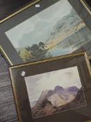 William Heaton Cooper, (1903-1995), after, two prints, Lakeland landscapes, 31 x 43cm, and 22 x