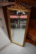 A vintage gilt frame wall mirror