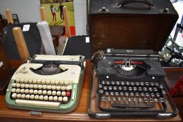 Two vintage typewriters, Princess 300 & Royal