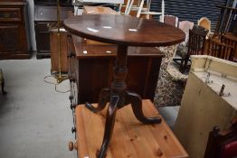 A 19th Century low pedestal occasional table