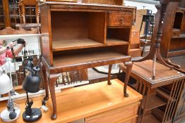 An early 20th Century walnut side cabinet