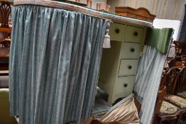 Two vintage kidney shaped dressing tables