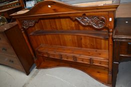 A modern pine dresser top
