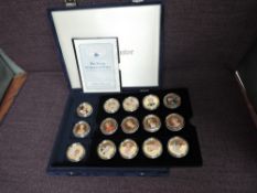A Westminster Diana Princess of Wales Photographic Coin Collection, 15 Coins, 24K gold plated copper