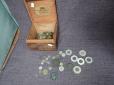 A collection of GB & World Coins including Cartwheel Penny, Cartwheel Two Pence, 1844 Half Farthing,