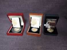 Two London Mint Silver Medallion and Coins, Changing Face of Britains Coinage, £5 Tristan Da Cunha