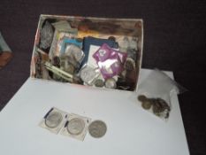 A collection of mainly GB Coins including modern Crowns, £2, £1, 50p coins along with a 1935