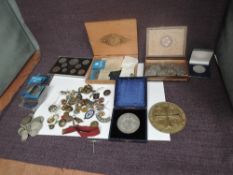 A German WW2 Farming Medallion inscribed reichsnährstand landesbauernschaft weser-ems, a Golden