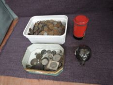A large collection of World & GB Coins including 1797 Cartwheel Twopence, G Hutton Ironmonger Hobart