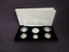A Royal Mint 2006 United Kingdom Silver Piedfort Coin Set, six coins, maximum of 3000 in case with