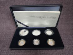 A Royal Mint United Kingdom 2007 Family Silver Collection, 6 coins, 1889/5000 in case with