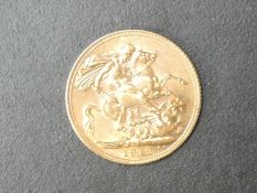 A George V 1912 Gold Sovereign, Royal Mint
