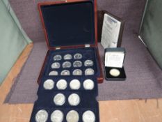 A London Mint Liverpool 800th Anniversary Silver Proof 20 Crown Sized medallions collection along