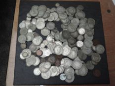 A collection of GB and World Silver Coins, Victoria to George VI, Threepence up to Half Crowns, Edw