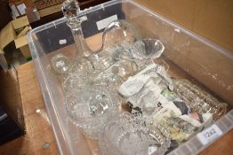 A selection of glass wares