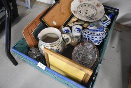 A selection of ceramics and glass wares