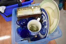 A selection of ceramics and glass wares