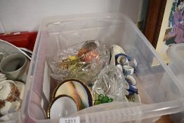 A selection of ceramics and glass wares