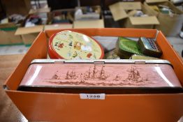 A selection of collectable tins