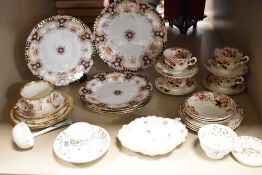 A mixed lot of predominantly Victorian to early 20th century ceramics,including various plates, cups