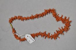 A branch coral necklace