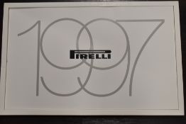 Four collectable Pirelli calendars for the years of 1997, 2007, 1999 and 2011.